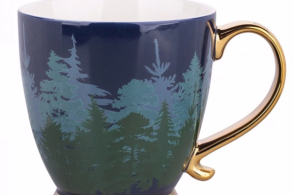 Ogłoszenie - ALTOM DESIGN MISTY FOREST filiżanka porcelanowa jumbo na stopce dekoracja święta Boże Narodzenie 400 ml DEK. III - 26,20 zł