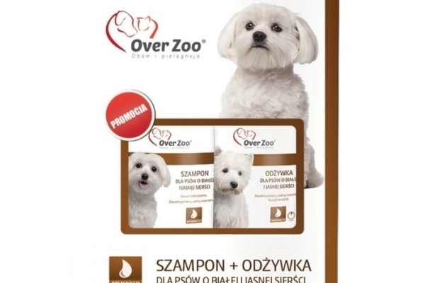 Ogłoszenie - Over Zoo Dwupak Szampon i odżywka dla psów o białej sierści - Gdańsk - 47,30 zł