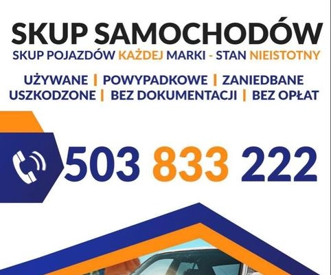 Ogłoszenie - Skup aut / złomowanie - Toruń - 999,00 zł