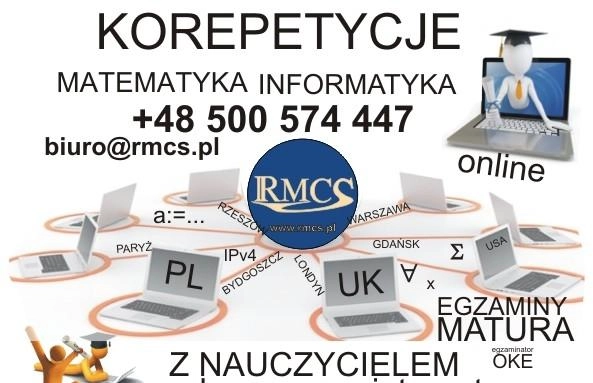 Ogłoszenie - Korepetycje Matematyka Informatyka z Egzaminatorem OKE - 135,00 zł