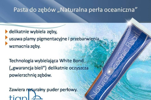 Ogłoszenie - Pasta do zębów Naturalne perły oceanu TianDe Kołobrzeg - 29,00 zł