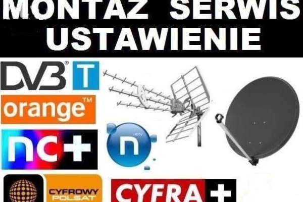 Ogłoszenie - Naprawa Anten Telewizyjnych Montaż TV Naziemnej Dvbt Kielce i okolice najtaniej - 80,00 zł