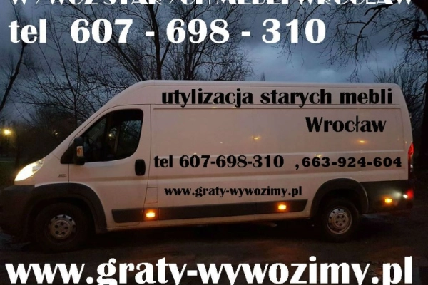 Ogłoszenie - wywóz mebli Wrocław,utylizacja starych mebli Wrocław - Wrocław - 1,00 zł
