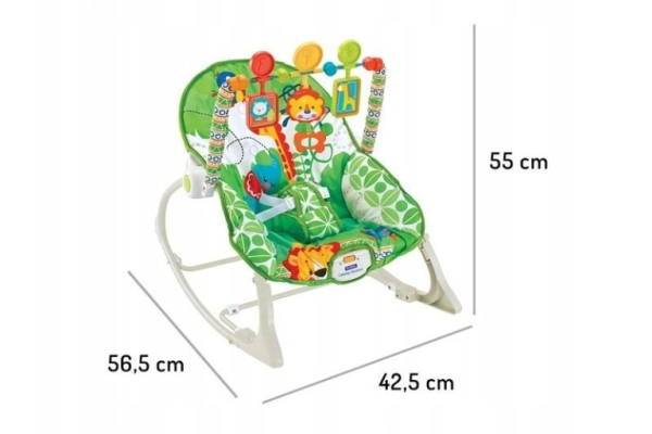 Ogłoszenie - Leżaczek bujaczek fotelik 3w1 wibracje Ecotoys - 184,00 zł