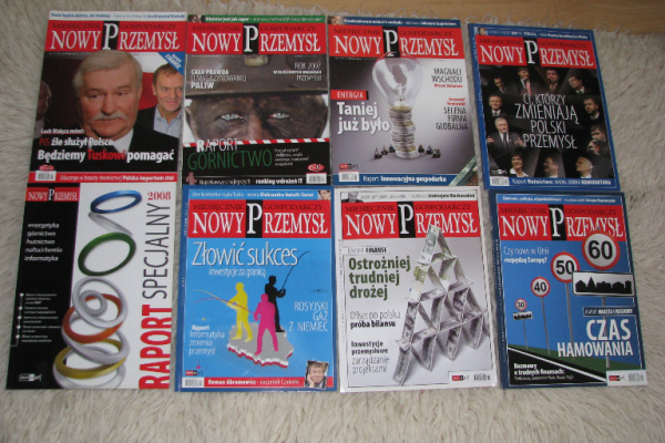 Ogłoszenie - Magazyn gospodarczy Nowy Przemysł – miesięcznik 2008-2010 - Kraków - 3,00 zł