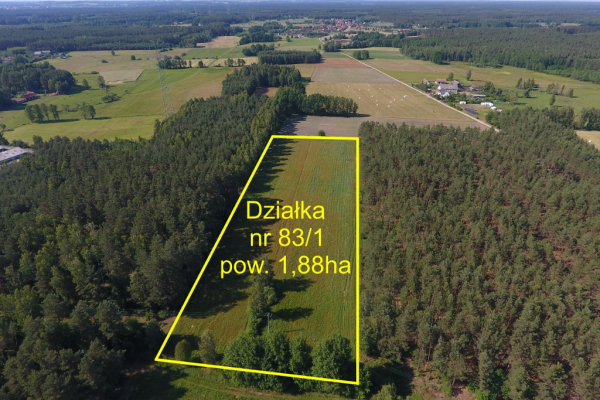 Ogłoszenie - Działka rolna z warunkami zabudowy w Prusowym Borku! Mazury - Szczytno - 300 000,00 zł