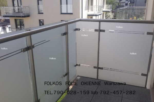 Ogłoszenie - Folia zewnętrzna matowa na balkon Warszawa - Oklejamy balkony folią -Folie na balkon Folkos - Wola - 127,00 zł