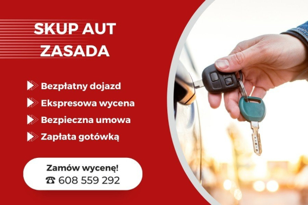 Ogłoszenie - Skup aut Zasada www.zasada24 - Poznań - 50 000,00 zł