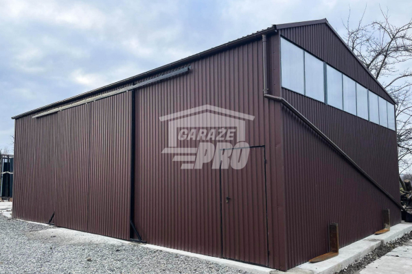 Ogłoszenie - Hala Garaż 12x8m brama przesówna drzwi rynny okna GP85 - Iława - 73 750,00 zł