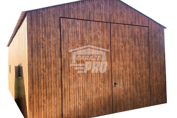 Ogłoszenie - Garaż blaszany 5x9 Brama + 3x okno drewnopodobny  Dach dwuspadowy GP127 - Piła - 21 950,00 zł