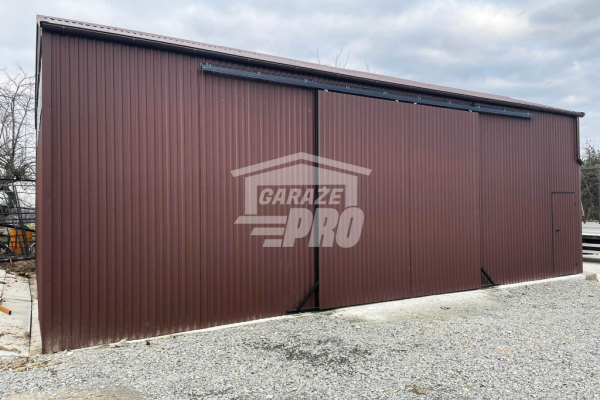 Ogłoszenie - Hala Garaż 12x8m brama przesówna drzwi rynny okna GP85 - Iława - 73 750,00 zł
