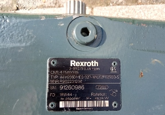 Ogłoszenie - Pompa hydrauliczna Rexroth Hydraulics A4VG56DA1D2/32R-NACO2F025SQ-S - Mysłowice - 9 000,00 zł