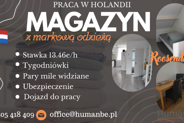 Ogłoszenie - Magazynier/orderpicker - Wrocław - 7 000,00 zł
