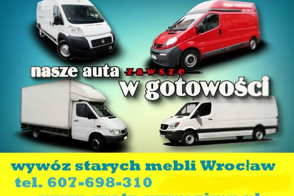 Ogłoszenie - Utylizacja,wywóz starych mebli Wrocław - Wrocław - 1,00 zł