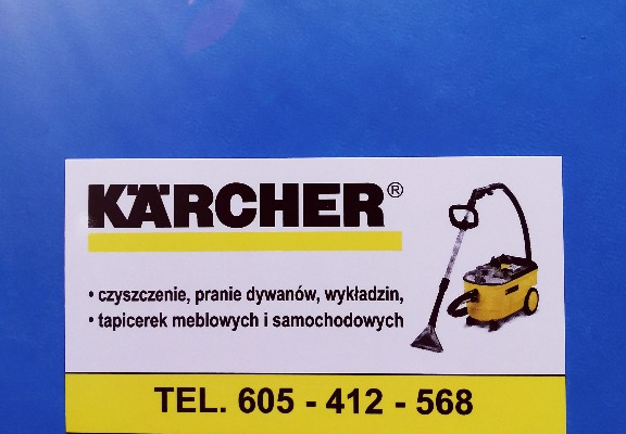 Ogłoszenie - Karcher Tulce tel 605-412-568 pranie czyszczenie wykładzin dywanów tapicerki meblowej i samochodowej ozonowanie - Wielkopolskie