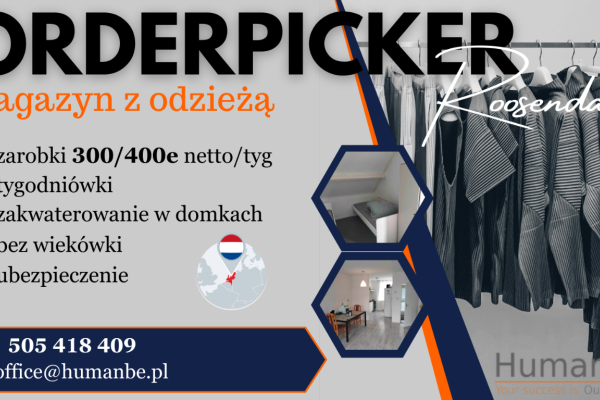 Ogłoszenie - Magazynier/orderpicker - 7 500,00 zł