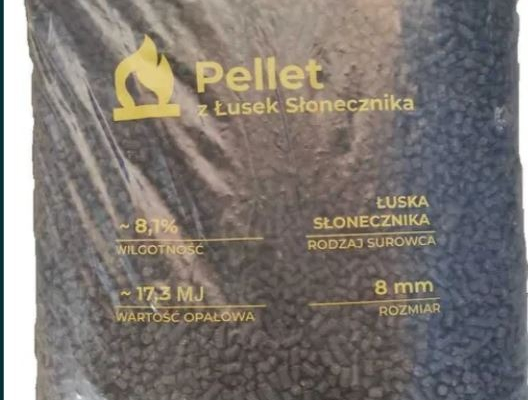 Ogłoszenie - Pellet z Łuski Słonecznika workowany 1180 zł brutto z dostawą na terenie Polski - 1 180,00 zł