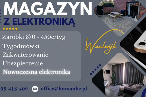 Ogłoszenie - PAKOWANIE ELEKTRONIKI NA MAGAZYNACH DELL I APPLE - Wrocław - 8 500,00 zł
