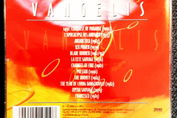 Ogłoszenie - Polecam Album CD VANGELIS The Best CD - Bytom - 43,00 zł