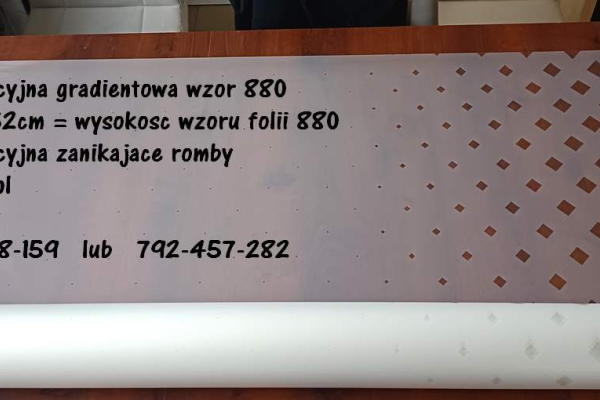 Ogłoszenie - Folie dekoracyjne wzory gradientowe Mgła Białystok- sprzedaż folii, oklejanie szyb -sprzedaż , wysyłka - Białystok - 123,00 zł