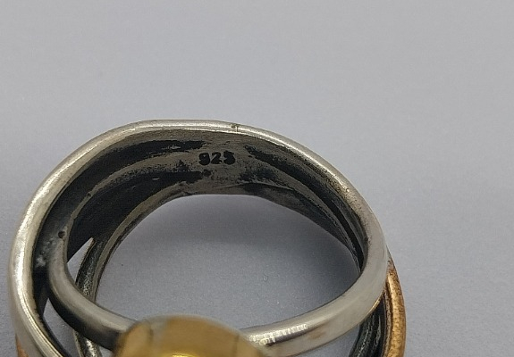 Ogłoszenie - Przepiękny pierścionek handmade z kamieniem lapis lazuri - 190,00 zł