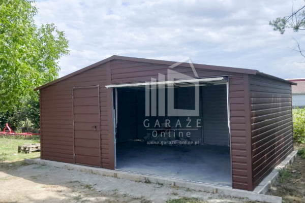 Ogłoszenie - GARAŻ BLASZANY 6m x 6m - Brama uchylna - drzwi ID391 - Swarzędz - 13 500,00 zł