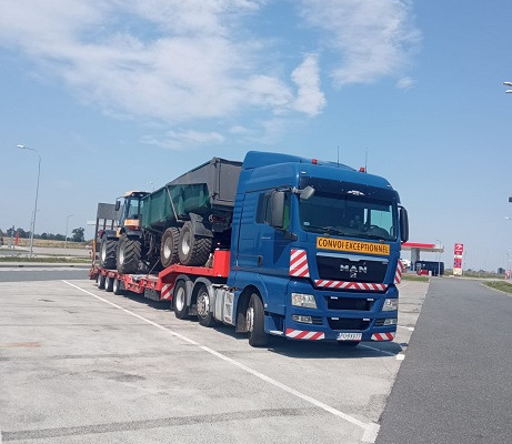 Ogłoszenie - Transport maszyn i koparek, transport niskopodwoziowy,laweta - Poznań