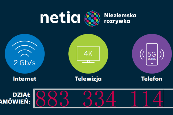 Ogłoszenie - Najszybszy Internet Światłowodowy  2 GB/S + Telewizja Kablowa - Wielkopolskie - 100,00 zł