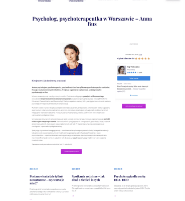 Ogłoszenie - Psychodietetyk stacjonarnie w gabinecie w Warszawie i/ lub on-line - Warszawa