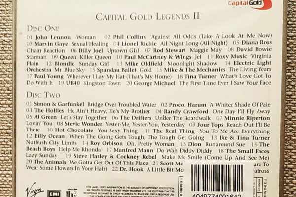 Ogłoszenie - Polecam 2 XCD Znakomity Zestaw Hit-y Wszechczasów Capital Gold Legends Artists - Katowice - 49,50 zł