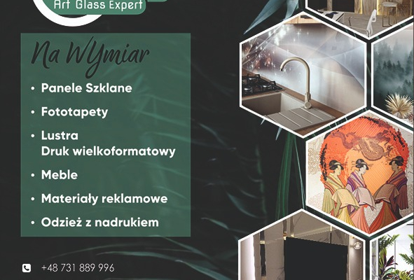 Ogłoszenie - Poligrafia Sokrates Group Artglass Expert •Panele Szklane, •Druk na szkle, drewnie, PVC, •Fototapety •Obrazy na płótnie - Śląskie
