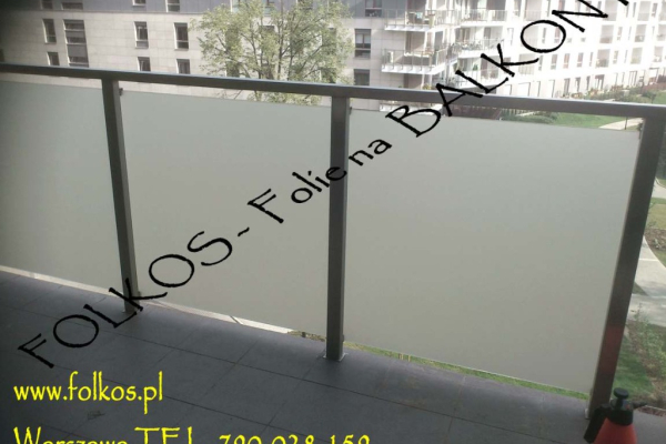 Ogłoszenie - Oklejamy balkony w Warszawie -Folie na szklane balustrady balkonowe **FOLIA NA BALKON Warszawa **Oklejanie - Białołęka - 130,00 zł