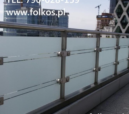 Ogłoszenie - Oklejamy balkony folią - folie matowe na szklane balustrady balkonowe -OKLEJAMY BALKONY w Warszawie - Wilanów - 130,00 zł