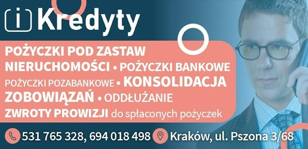Ogłoszenie - Pożyczka/Kredyt . Usługi Finansowe. PORADA FINANSOWA - Kraków - 1,00 zł