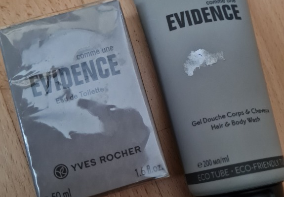 Ogłoszenie - Męska woda toaletowa EVIDENCE 50ML szampon-żel gratis Yves Rocher - 100,00 zł