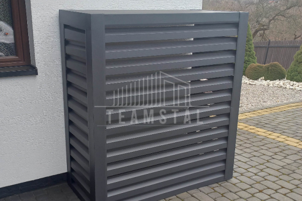 Ogłoszenie - Osłona pompy ciepła 110x50x150 cm antracyt TS581 - Gliwice - 2 250,00 zł