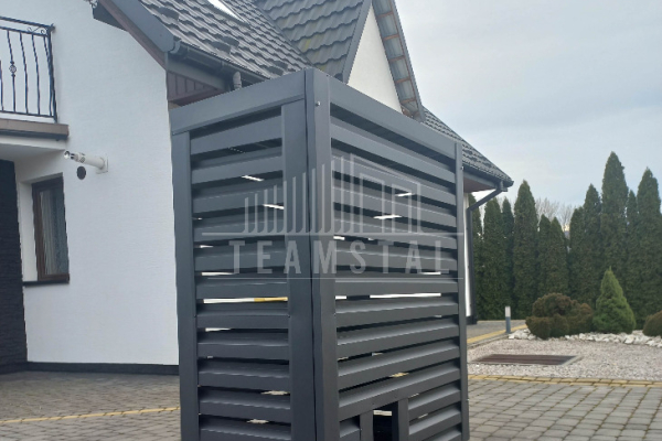 Ogłoszenie - Osłona pompy ciepła 110x50x150 cm antracyt TS581 - Gliwice - 2 250,00 zł