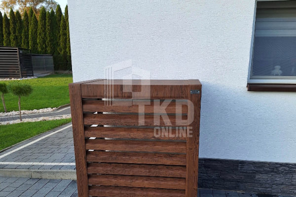 Ogłoszenie - Osłona pompy ciepła 80x40x120 cm ciemny orzech TKD183 - Elbląg - 2 100,00 zł