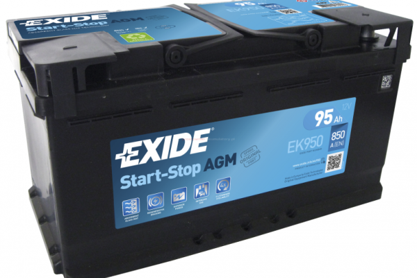 Ogłoszenie - Akumulator EXIDE AGM START&STOP EK950 95Ah 850A EN - Wesoła - 830,00 zł