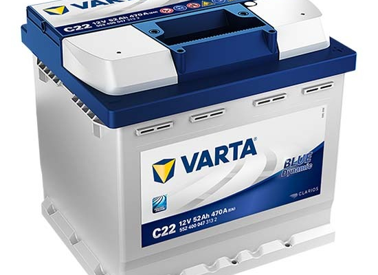 Ogłoszenie - Akumulator VARTA Blue Dynamic C22 52Ah 470A EN - Ursynów - 290,00 zł
