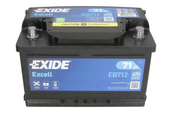 Ogłoszenie - Akumulator Exide Excell 71Ah 670A EN PRAWY PLUS GÓRCZEWSKA 257A BEMOWO - Bemowo - 380,00 zł