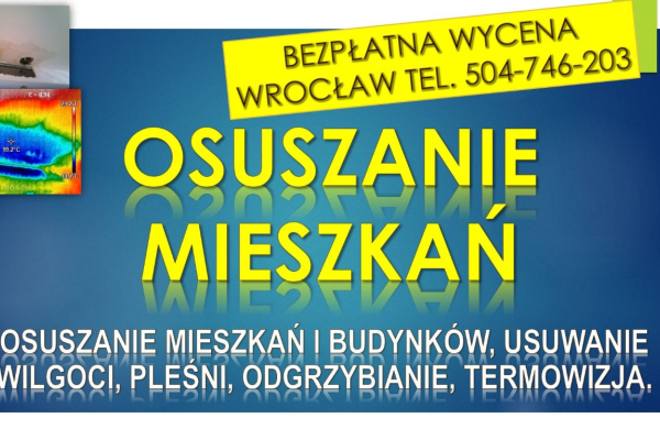 Ogłoszenie - Osuszanie budynków, cena, tel. 504-746-203, Wrocław, domu i ścian, pomieszczeń. Usuwanie wilgoci, odgrzybianie - Dolnośląskie