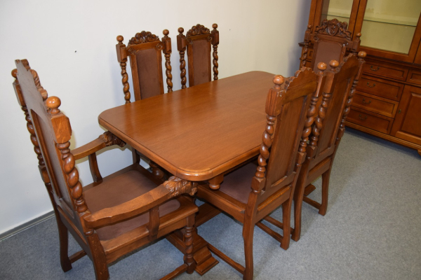Ogłoszenie - stół rozkładany i 6 krzeseł - meble gdańskie - Olsztyn - 4 900,00 zł