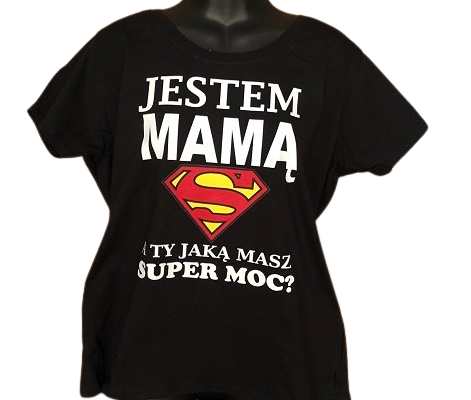 Ogłoszenie - Koszulka Damska Super Mama a ty jaką masz moc r.XL - Olkusz - 49,00 zł
