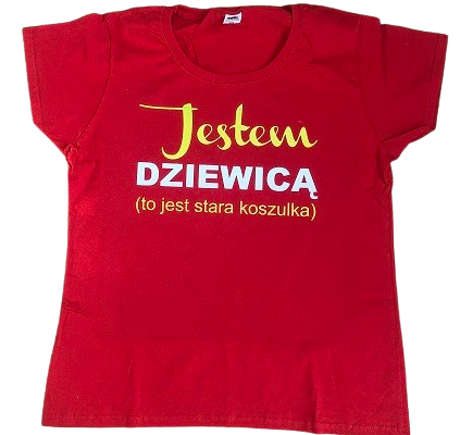 Ogłoszenie - Koszulka Damska Jestem Dziewicą To Jest Stara Koszulka r.XL - Olkusz - 49,00 zł