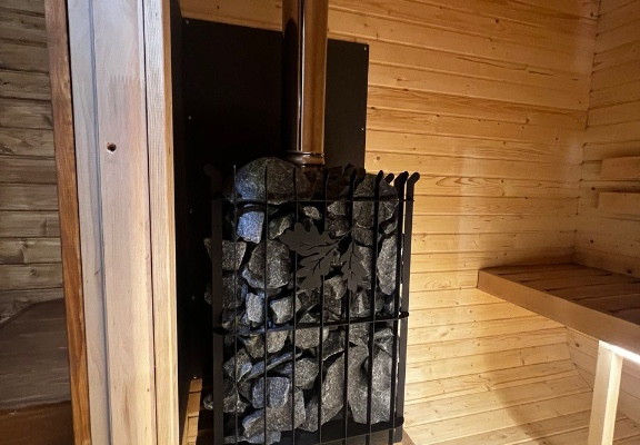 Ogłoszenie - Sauna Beczka 2,4m z Tarasem i Siedziskami - 8 990,00 zł