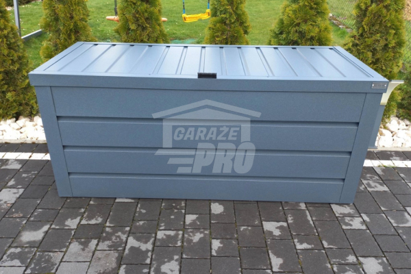 Ogłoszenie - Skrzynia ogrodowa metalowa kufer 150x60x70cm  antracyt GP349 - Wieliczka - 1 850,00 zł