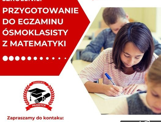Ogłoszenie - Kurs przygotowujący do egzaminu ósmoklasisty z matematyki - Szczecin - 1 000,00 zł