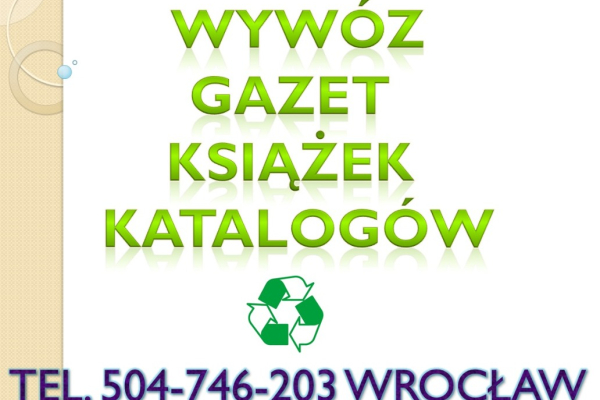 Ogłoszenie - Odbiór makulatury, Wrocław, tel 504-746-203, kartonu, makulatura zbiórka, wywóz kartonów ze sklepu, po meblach, dostawie - Wrocław