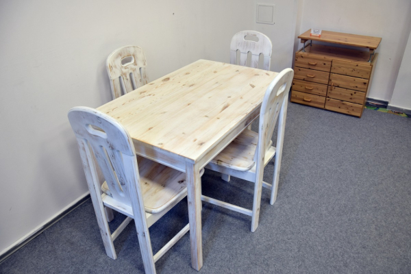 Ogłoszenie - stół i 4 krzesła - komplet jak nowy - Olsztyn - 1 150,00 zł